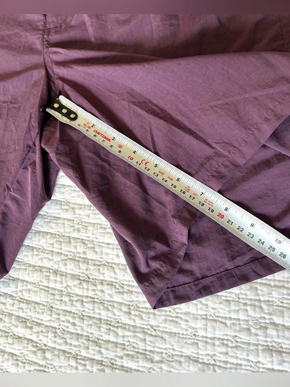 Flyer Cargo Trekking Shorts Men’s SzLG Purple Nylon Packable